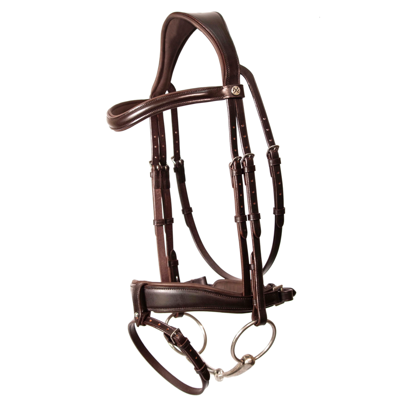 Henry James Dressage Bridle - Havana Brown
